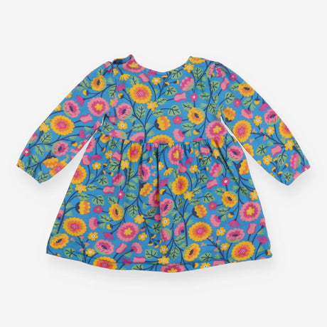 Dress blue large flowers