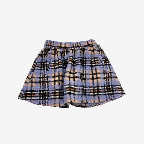 Boucle Check Skirt Ice Purple