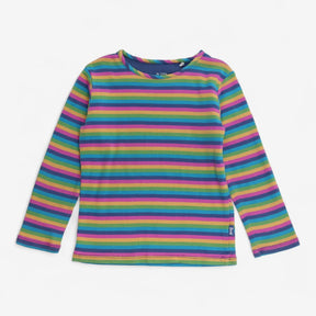Tee Long Sleeve Pink Rainbow Stripe