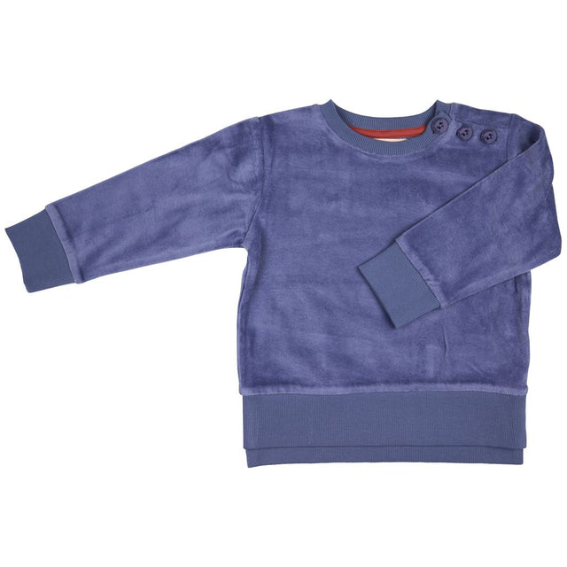 Velour Sweatshirt Velvet Blue