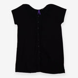 T-shirt black with lace detail - maternity