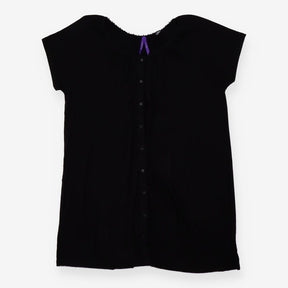 T-shirt black with lace detail - maternity