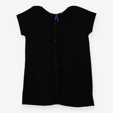 T-shirt black with lace detail - maternity