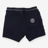 Shorts Jersey Navy White Waistband