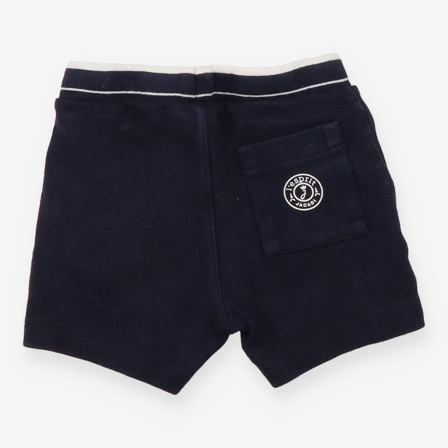 Shorts Jersey Navy White Waistband