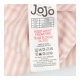 Pink stripe sleepsuit with bunny and butterfly