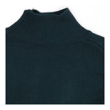 Seraphine Green Roll‑Neck Cropped Maternity Sweate