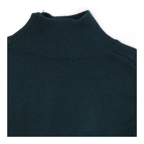 Seraphine Green Roll‑Neck Cropped Maternity Sweate