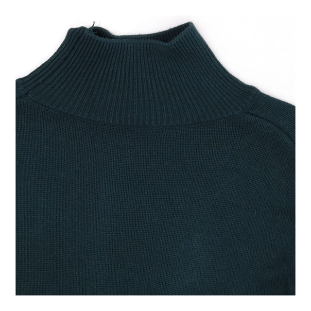Seraphine Green Roll‑Neck Cropped Maternity Sweate