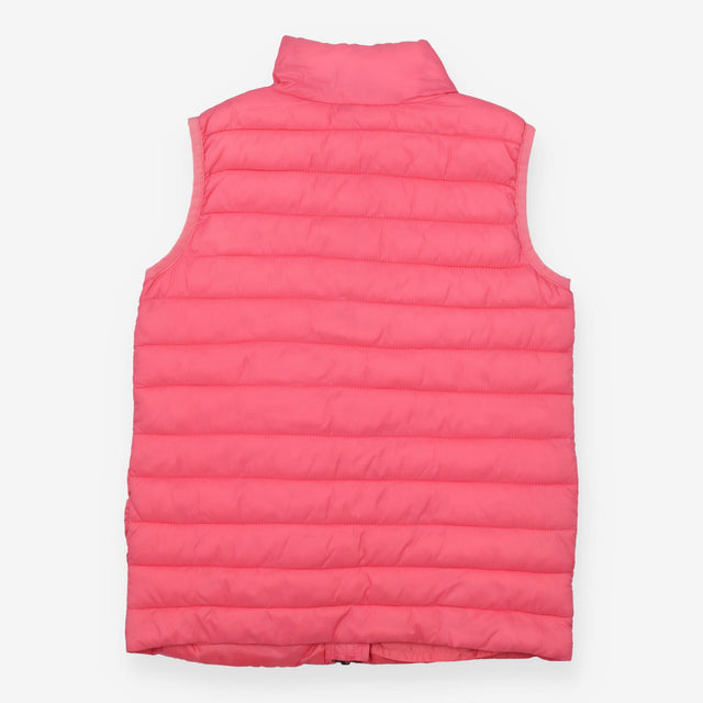 Gilet Padded Pink with Blue Zip
