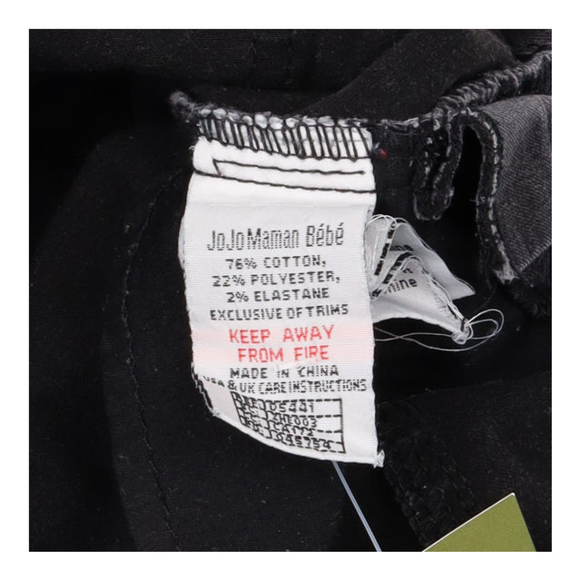 Black Washed Denim Maternity Dungarees