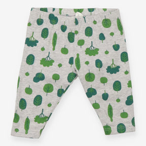 Leggings Grey with Green Trees