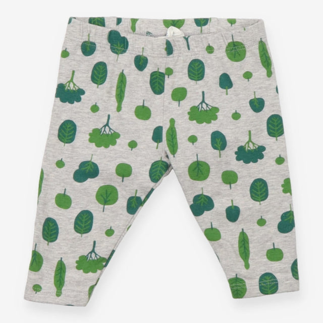 Leggings Grey with Green Trees
