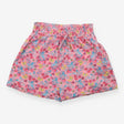 Shorts Pink strawberries bees Smocked Waist Jersey