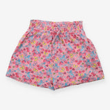 Shorts Pink strawberries bees Smocked Waist Jersey