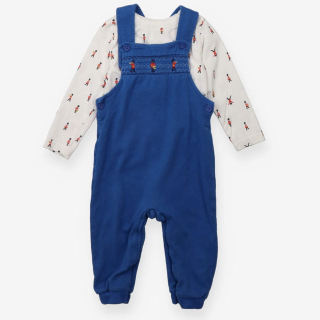 Dungaree Blue with Guards and White Tee with Guard
