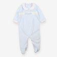 Blue Train Sleepsuit - Rock A Bye Baby Boutique