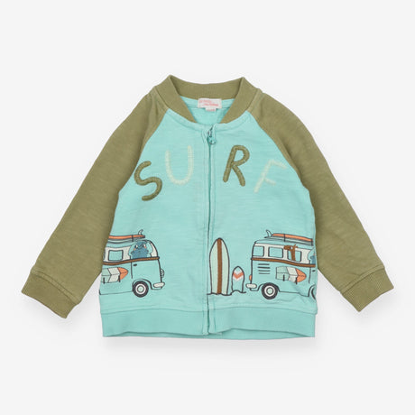 Blue "Surf" Zip Jacket 