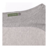 Grey Fine Knit Batwing Longline Jumper
