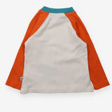 Tee LS 'Rewild our waterways' orange sleeves