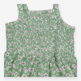 Green Dungarees with Daisies