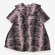 Dress pink denim with tiger print