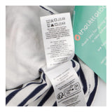 Tee LS white blue stripe soldiers dogs