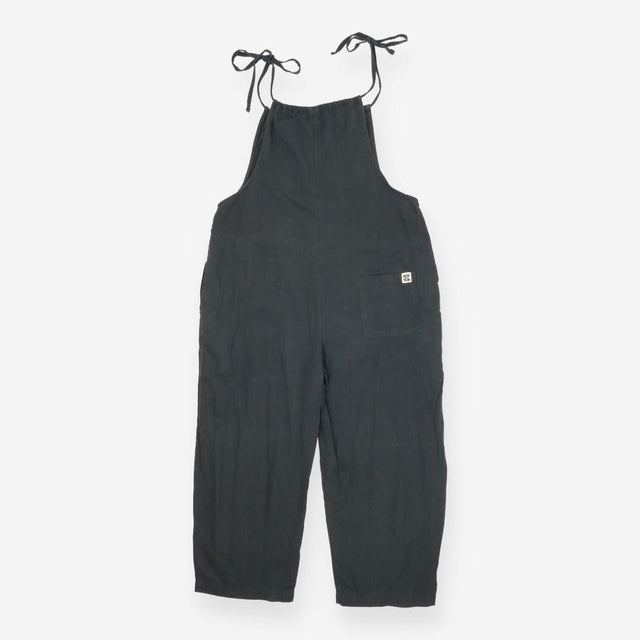 Linen Dungarees Grey Marl Relaxed Fit with Adjusta