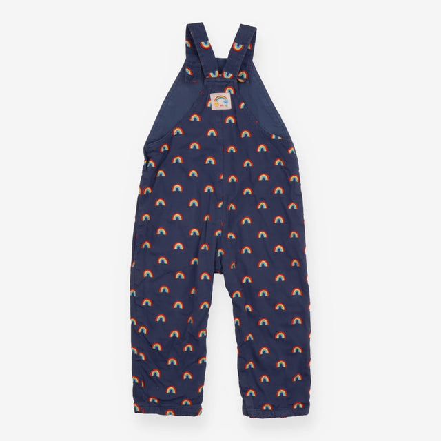 Dungarees Navy with Rainbow Appliques