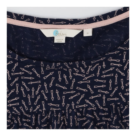 Freya Jersey arrow Top – Blue Lightweight Cotton S