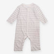Sleepsuit footless white lines of grey elephants