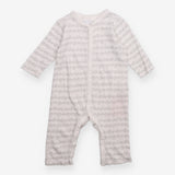 Sleepsuit footless white lines of grey elephants