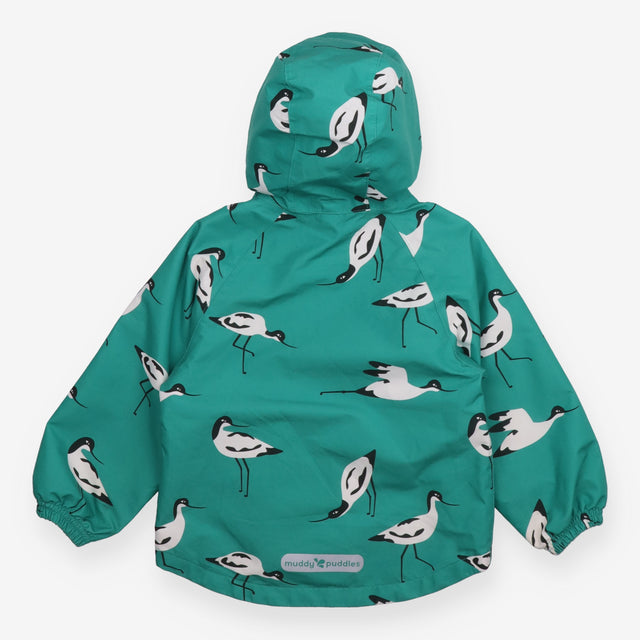 Raincoat unlined Green with Oyster Catcher