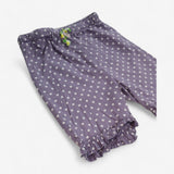 Shorts purple polka dot 