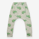 Harem Legging Light Green with Green Chameleons 