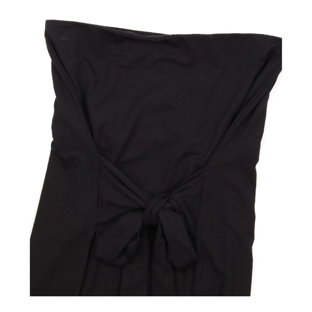Dress Caviar Black Sasha Bandeau Strapless Tie Fro