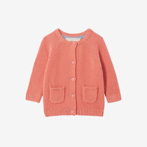 Pink Pocket Cardigan