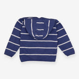 Blue and white 1/4 zip hoodie