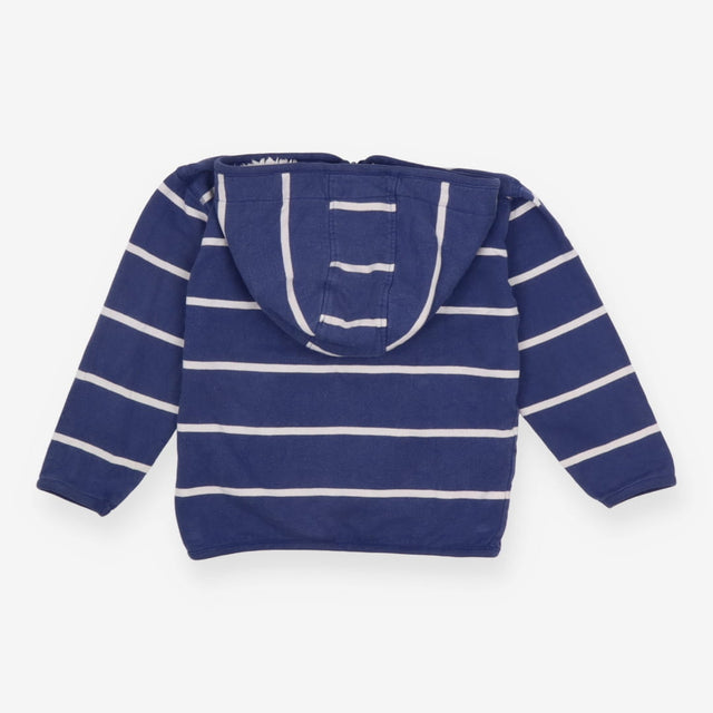 Blue and white 1/4 zip hoodie