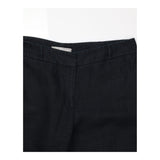 Trousers Black Pure Linen Wide Leg Smart Casual Li