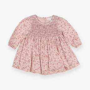 Dress Long Sleeved Pink Floral