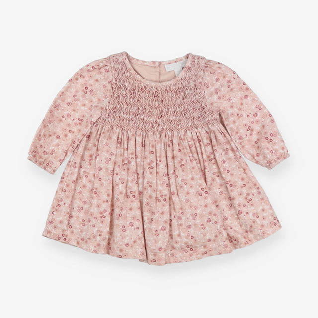 Dress Long Sleeved Pink Floral