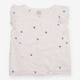 White Tunic with Blue Flowers