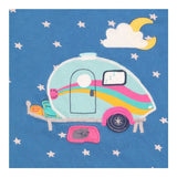 Pyjamas top blue with white stars campervan bottom