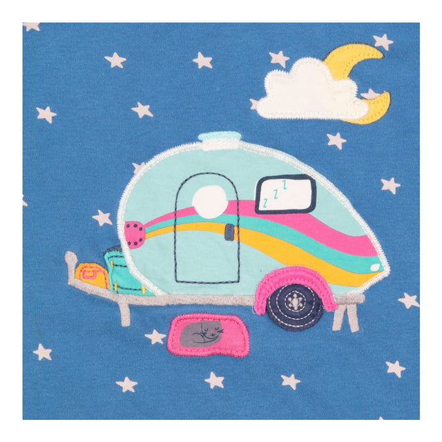 Pyjamas top blue with white stars campervan bottom