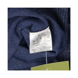 Blue Sparkle Roll‑Neck Jumper Metallic Knit