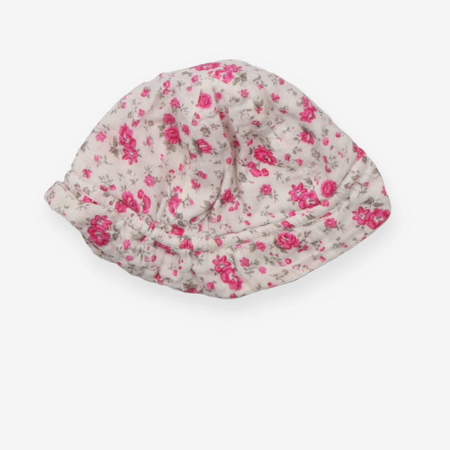 White Sunhat with Roses