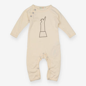 Natural playsuit statue of liberty