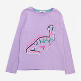 Tee LS purple do the dino dance 