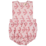 Romper pink flying bird 